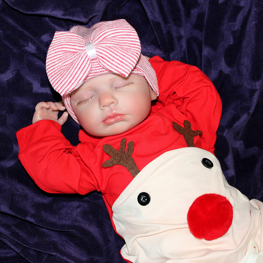 20 inches Closed Eyes Christmas Reborn Doll Girl-Loulou