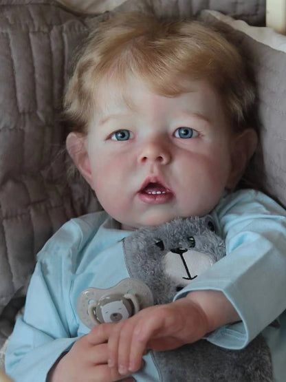 Lifelike 22 inch Marvin Reborn Doll with Blonde Hair - Liam