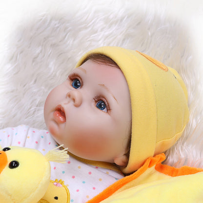 22 inch 55 cm full silicone reborn Girl dolls with blue eyes