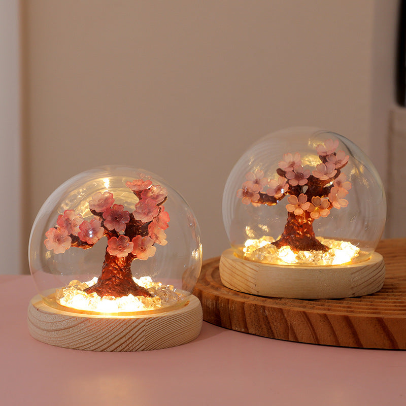 Stereoscopic Sakura/Peach Blossom Tree Night Light