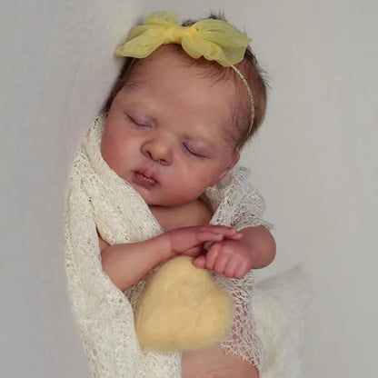 Unpainted 12 Inch Closed Eyes Reborn Luna Doll Kit