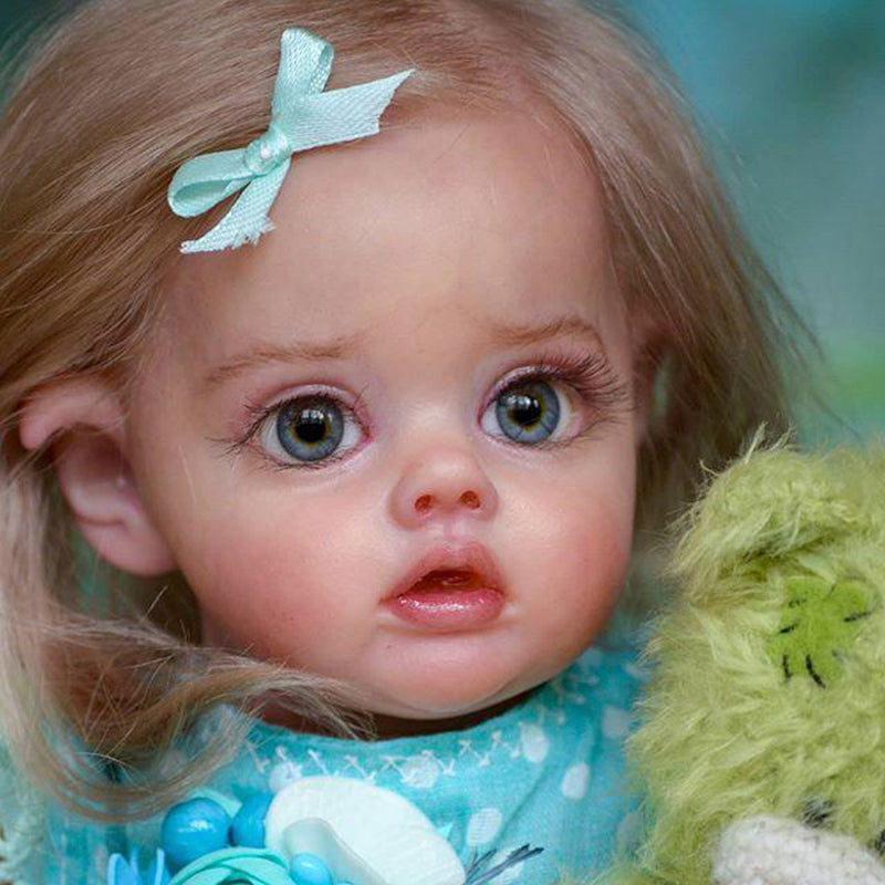 12 Inch Sweet Sunny Short Brown Hair Open Eyes Reborn Dolls Girls