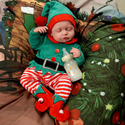 Christmas Dressing-20 Inch Realistic Agnes Sleeping Beautiful Reborn Doll Girls