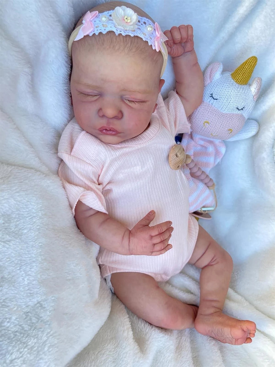 19 inch Merlin Close Eyes Reborn Dolls-Romy