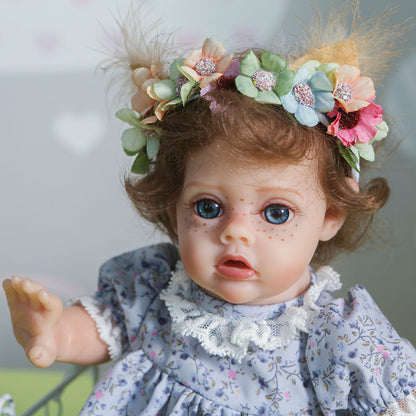 12 Inch Carrie Short Blonde Hair Open Eyes Reborn Doll Girls