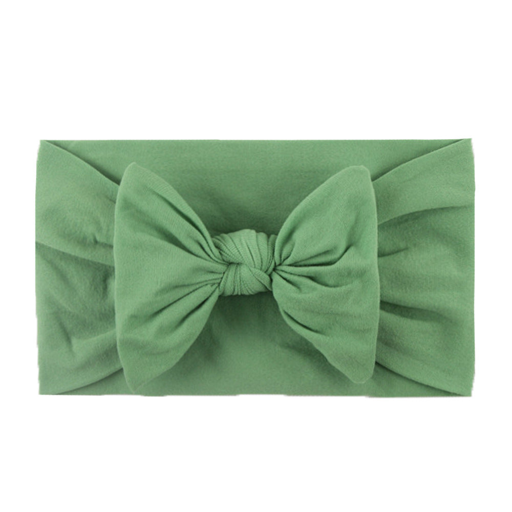 Soft nylon hair band with bow