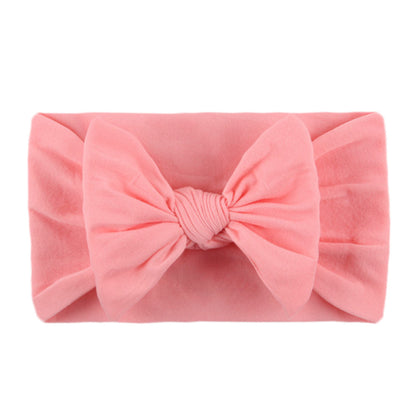 Soft nylon hair band with bow