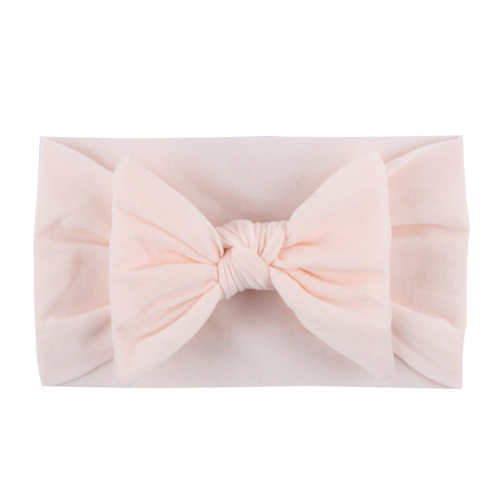 Soft nylon hair band with bow