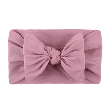 Soft nylon hair band with bow