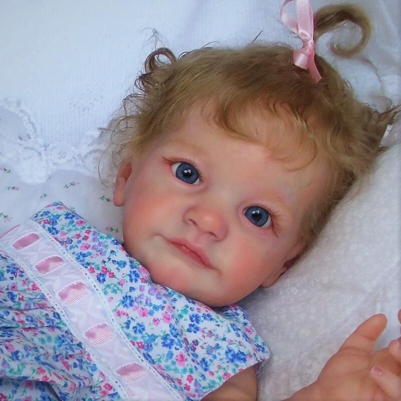 24 inch Fabian Open Eyes Short Hair Lifelike Reborn Baby Dolls