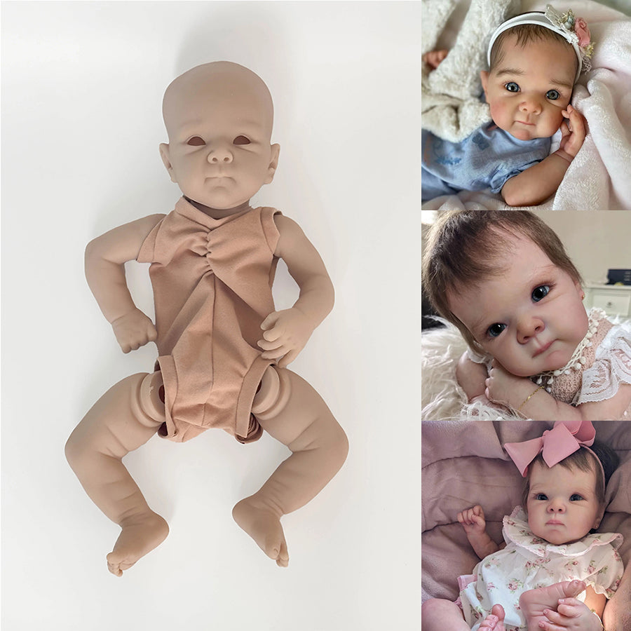 18 Inch Bettie Open Eyes DIY Blank Reborn Doll Kit