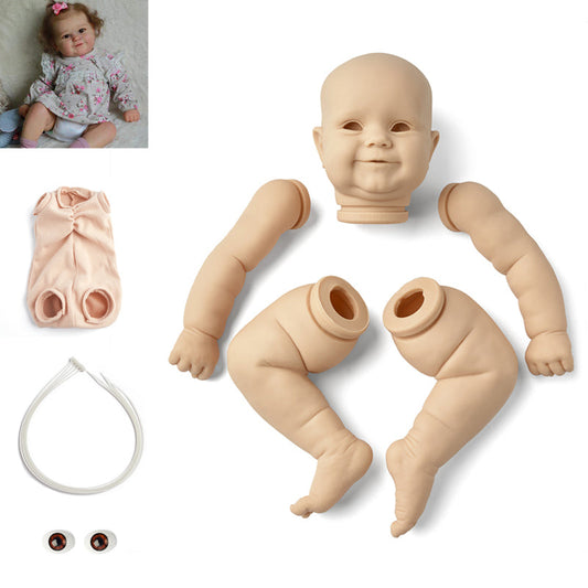 20 inch Maddie Open Eyes DIY Unfinished Unpainted Doll Kit