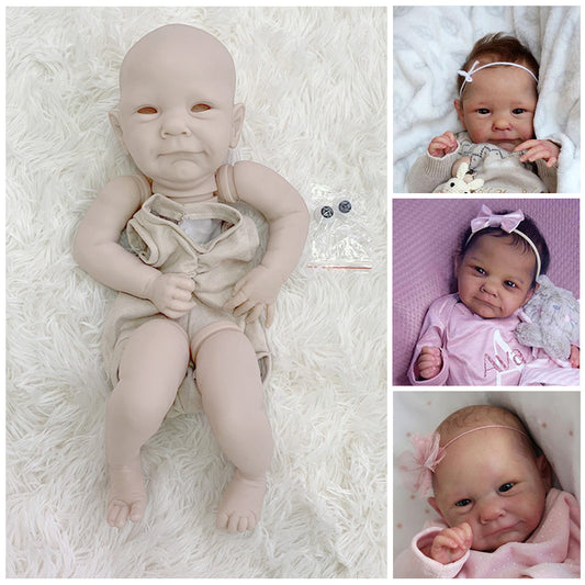 19 inch Sweet Ava DIY White Unpainted Reborn Doll Kit