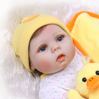 22 inch 55 cm full silicone reborn Girl dolls with blue eyes