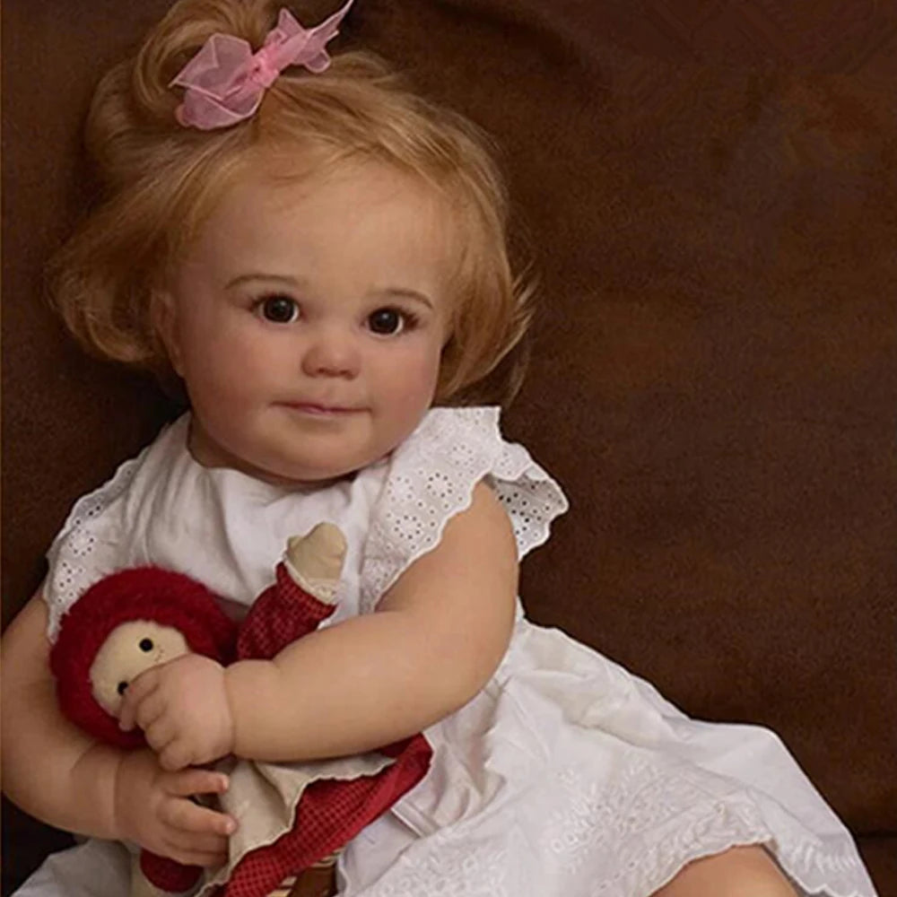 May 60cm Open Eyes Blonde Hair Reborn Doll-June Awake