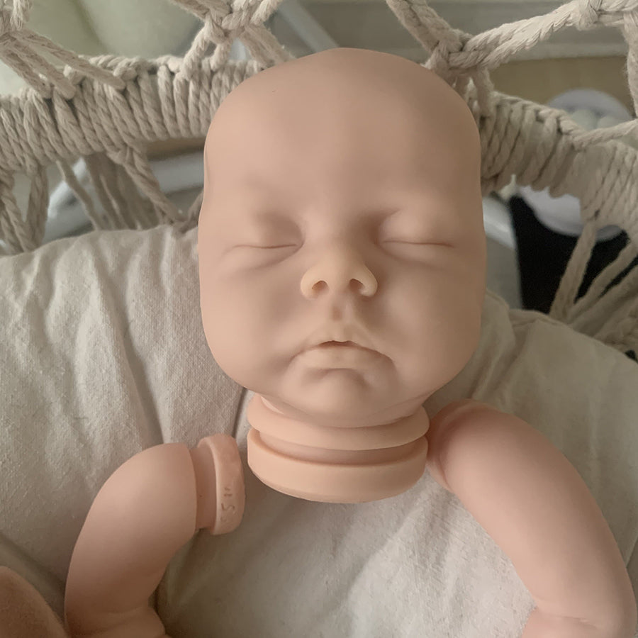 18 Inch Delilah Close Eyes DIY Blank Reborn Doll Kit