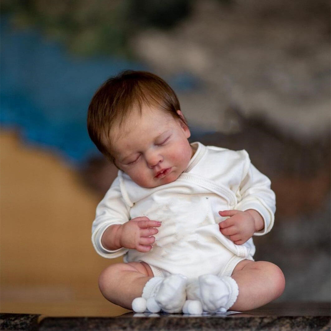 20 Inch Closed Eyes Big Boy Reborn Doll Boy-Loulou