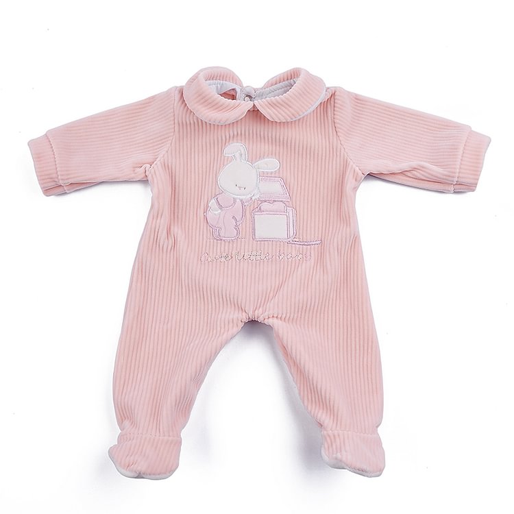 Cute Pink Bunny Clothes For 17-19 Inch Reborn Baby Dolls