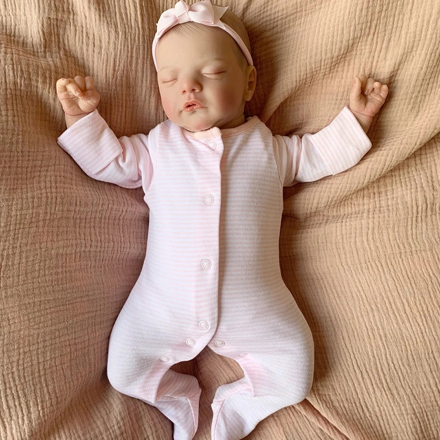 Earl 19 inch Lifelike Reborn Dolls with Closed Eyes-Sam