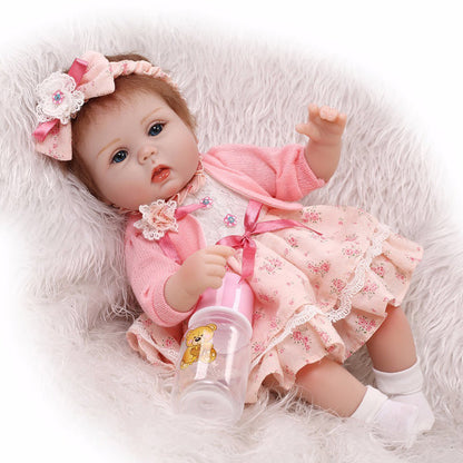 16 inch Lifelike Cloth Dolls Reborn Girl Dolls