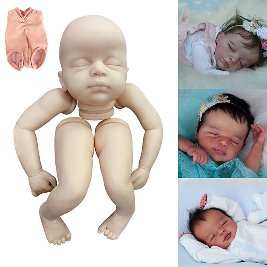 Unpainted 20 Inch Closed Eyes Reborn-Coco Doll Kit