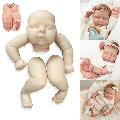 Unpainted 20 Inch Closed Eyes Reborn-Peaches Doll Kit