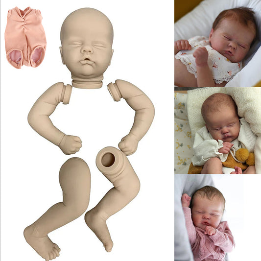 Unpainted 19 Inch Closed Eyes Reborn Quinbee Doll Kit