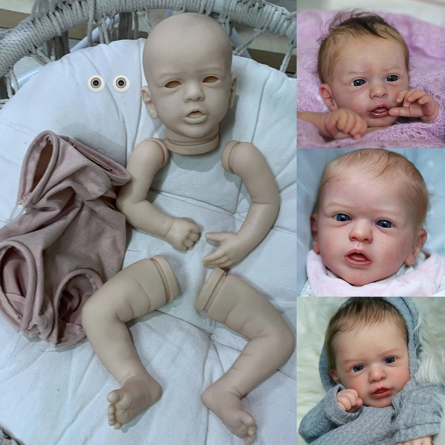 20 Inch Unpainted Aleyna Reborn Doll Kit