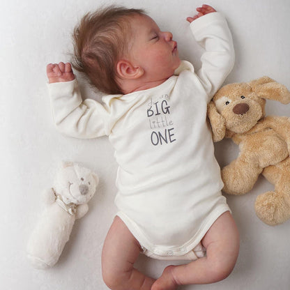 19 inch Reborn Dolls with Closed Eyes and Hair-Sam