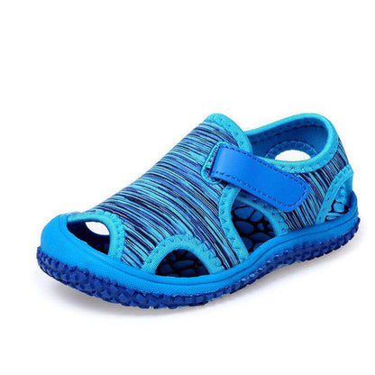 Scarpe da spiaggia sportive con punta chiusa per bambini color caramello