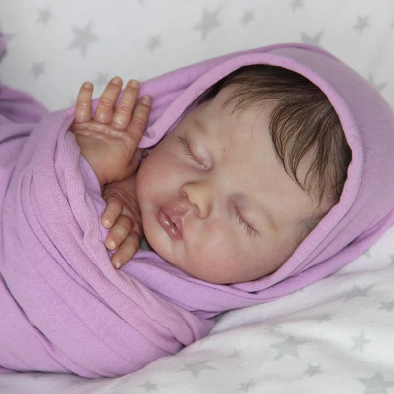 18 Inch Delilah Close Eyes DIY Blank Reborn Doll Kit