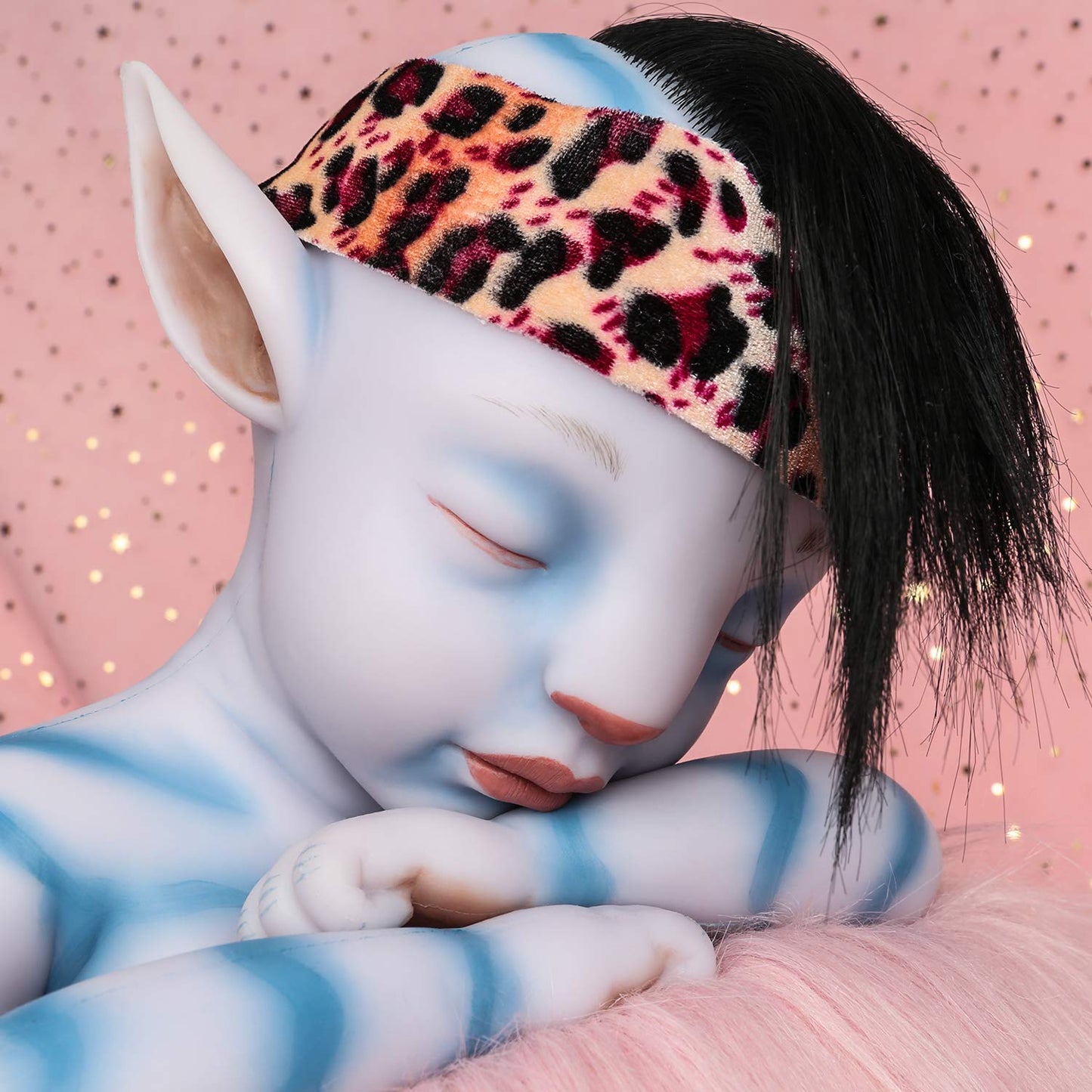 12 inch Avatar Closed Eyes Reborn Boy/Girl with Hair