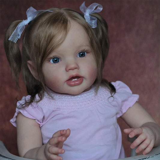 Isabel 60cm Open Eyes Root Hair Reborn Toddler-Lottie