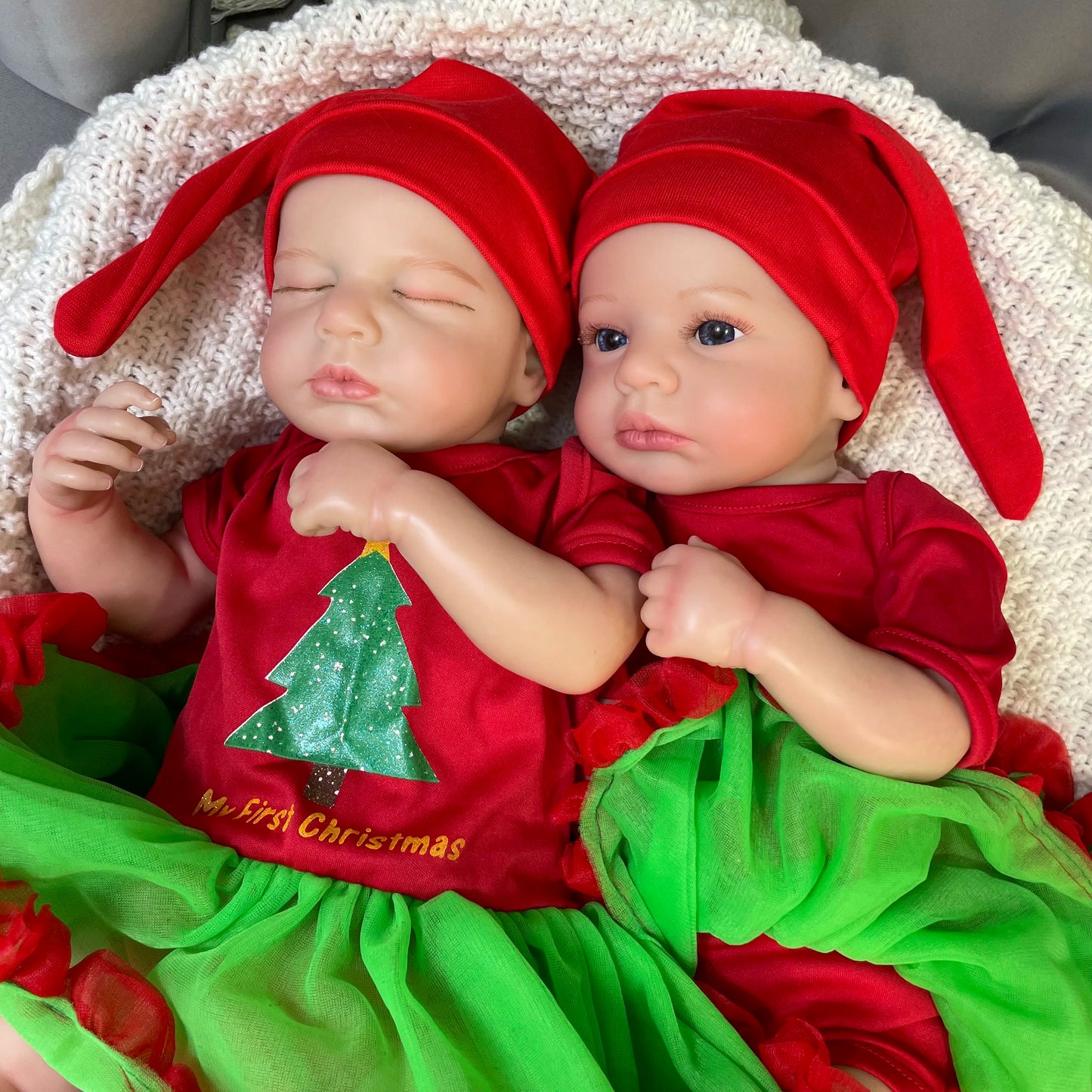 20 Inches Christmas Reborn Doll Twins Girls-Loulou