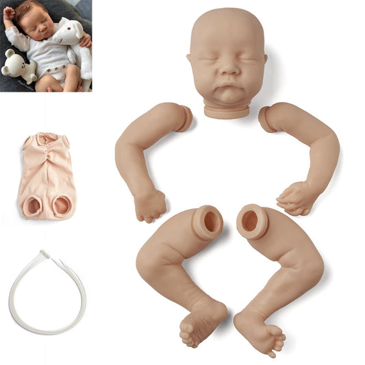 17 inch Levi Close Eyes DIY Unfinished Unpainted Doll Kit