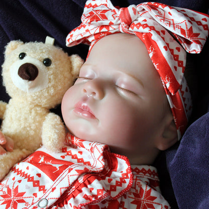 20 inches Closed Eyes Christmas Reborn Baby Girl/Boy-Loulou