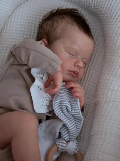 20 inch Reborn Dolls Boy with closed eyes and brown hair