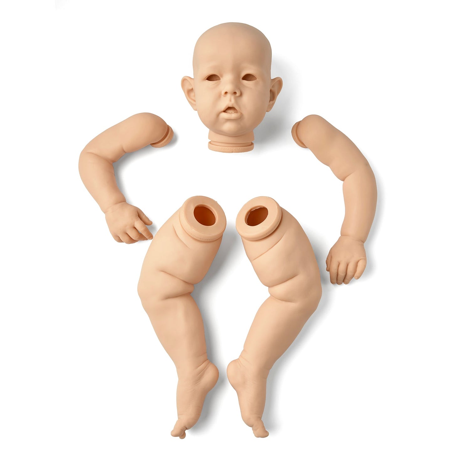 20 inch Liam Open Eyes DIY Unfinished Unpainted Doll Kit