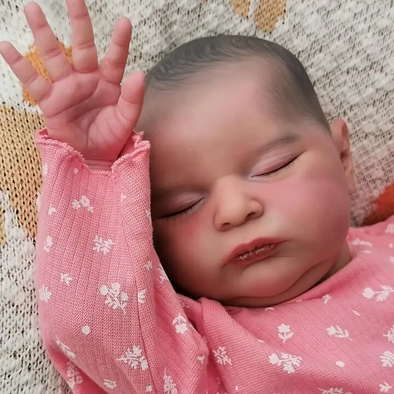 20 inch reborn doll of sweet sleeping Alice without hair