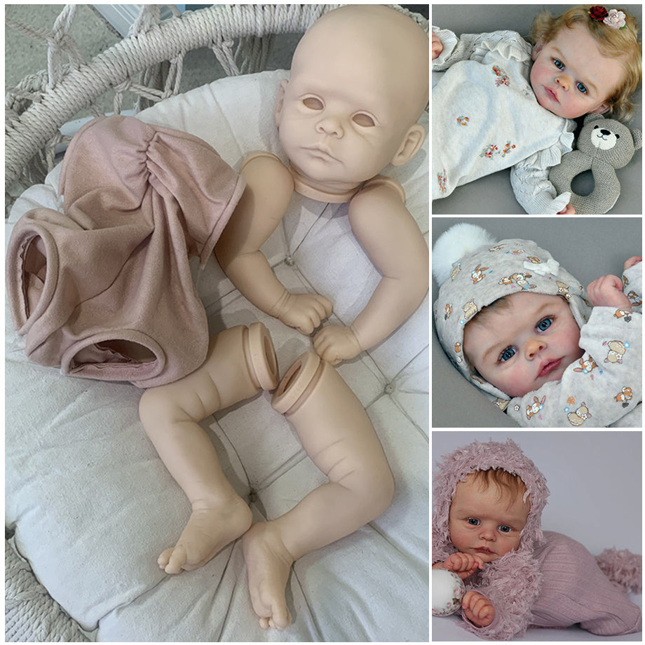 Joleen 19 inch Open Eyes DIY Reborn Doll Kit