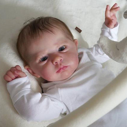 24 inch Realistic Open Eyed Reborn Dolls with Hair - Cameron