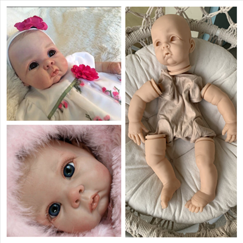 22 inch Chrissy DIY Blank Reborn Doll Kit with Open Eyes (Shipping within 24 Hours)