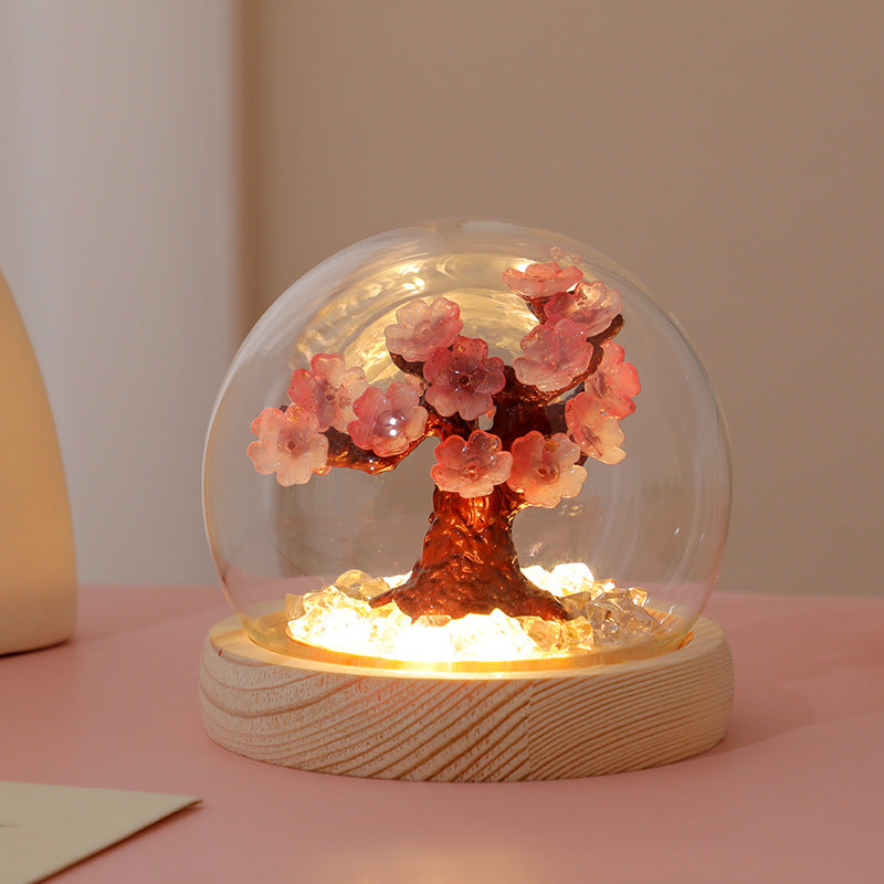 Stereoscopic Sakura/Peach Blossom Tree Night Light