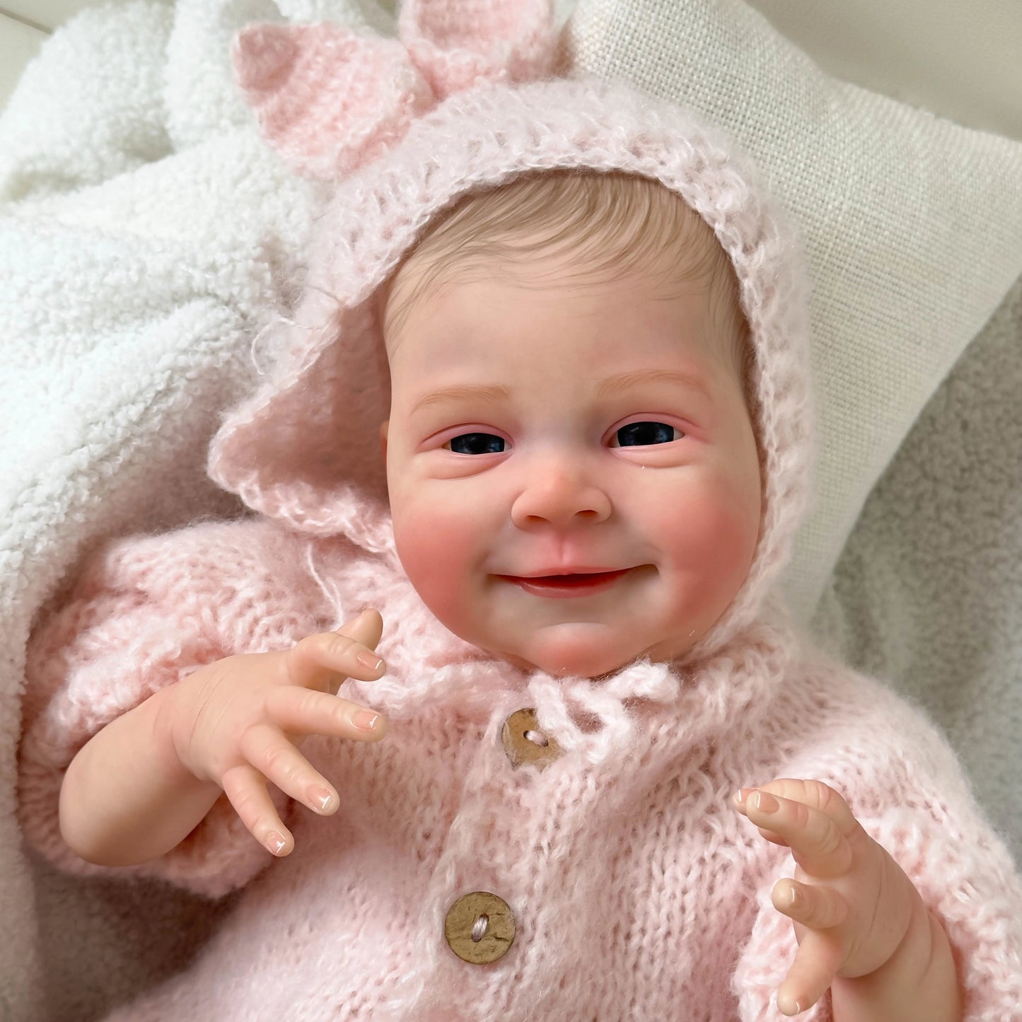 Harlan 19 Inch Lifelike Open Eyes Reborn Doll-Sebastia