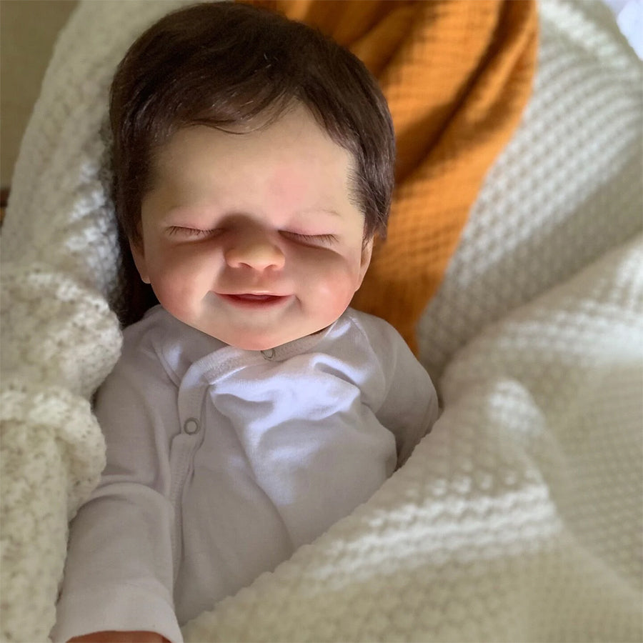 Freda 19 Inches Close Eyes Short Hair Reborn Doll-Alisha