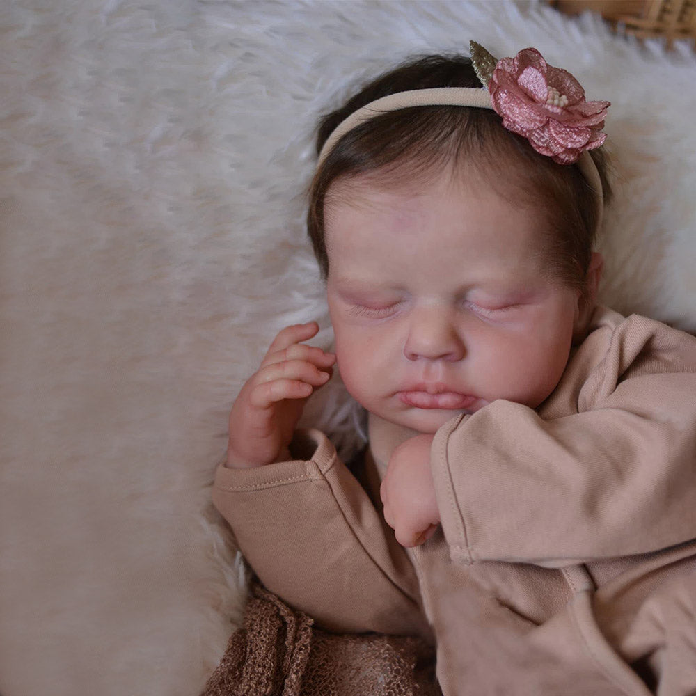 20 Inch Cute Ina Reborn Baby Dolls with Closed Eyes (Shipping within 24 Hours)