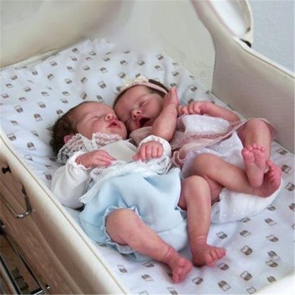 17 inch 43cm Sweet Sleep Dreams Reborn Twin Sister Maren and Monica