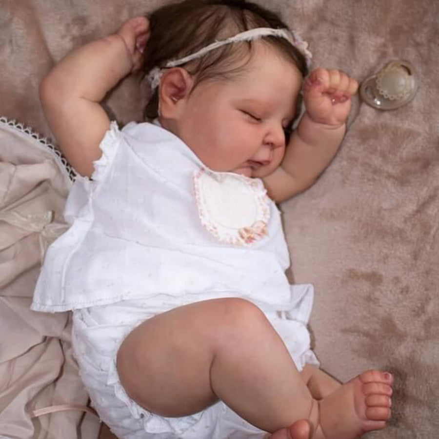 20 inch Reborn Doll Girls with Closed Eyes - Peaches