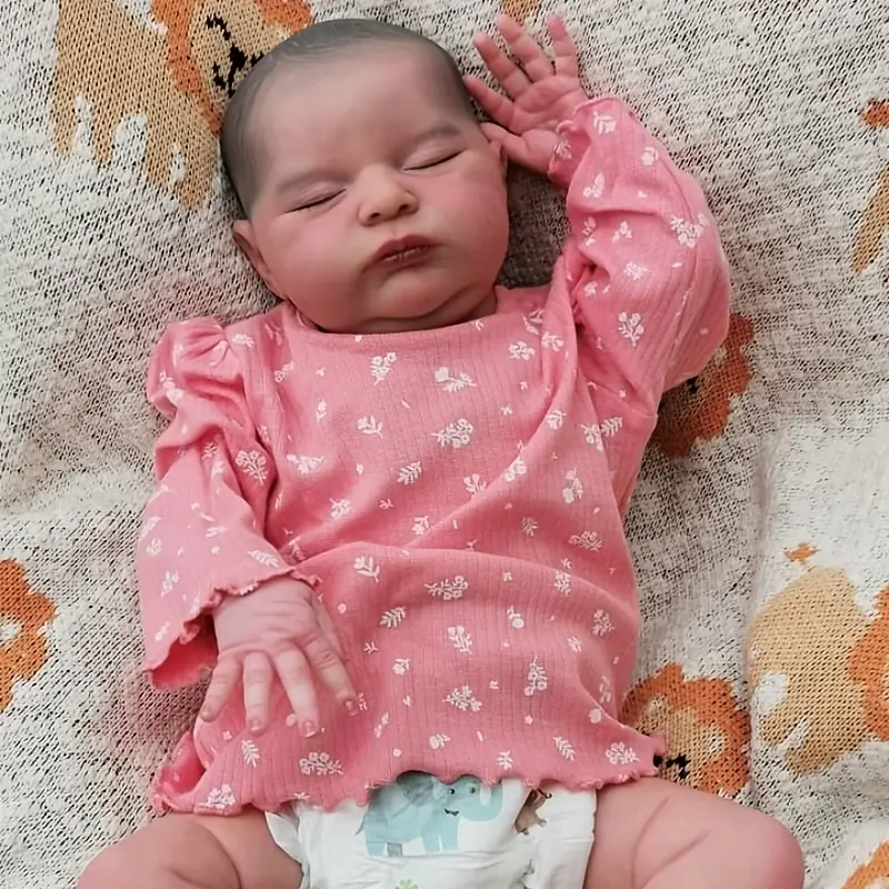 20 inch reborn doll of sweet sleeping Alice without hair