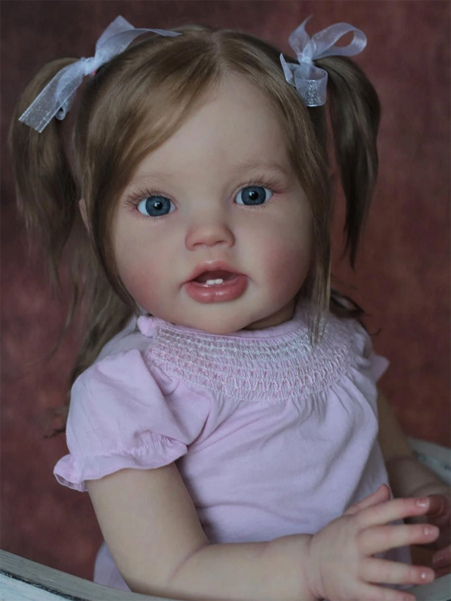 Isabel 60cm Open Eyes Root Hair Reborn Toddler-Lottie